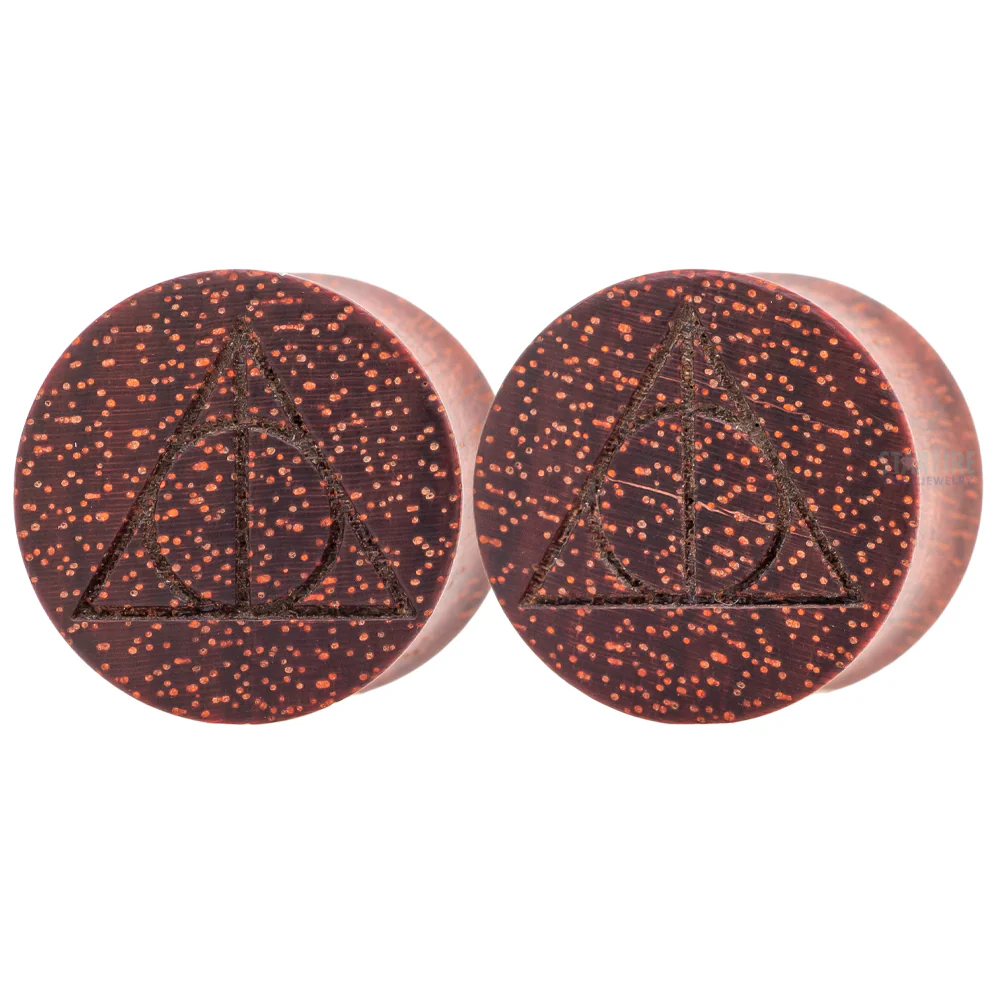 "Deathly Hallows" Wood Plugs - Image 3