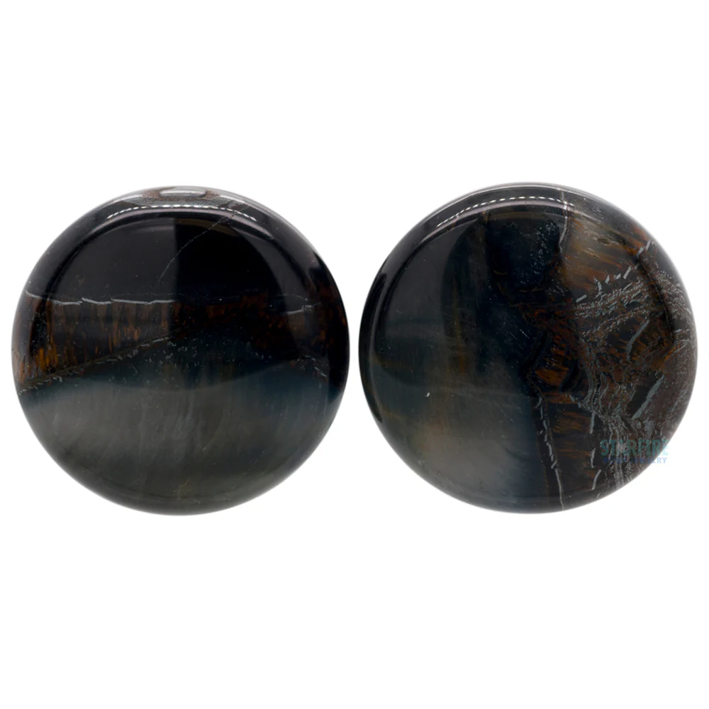 Stone Plugs - Blue Tiger's Eye - Image 3