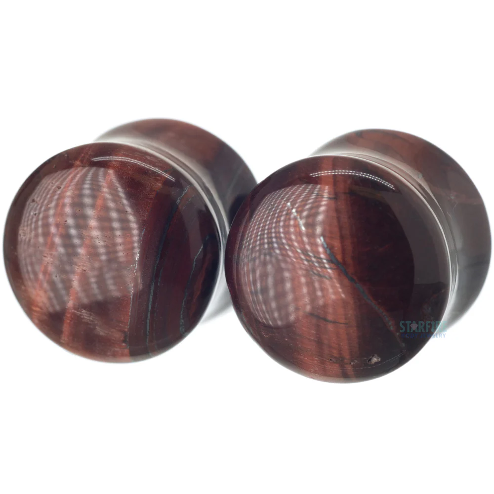 Stone Plugs - Red Tiger's Eye - Image 2