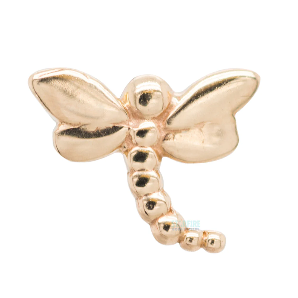 Dragonfly Large Threaded End in Gold - Image 2