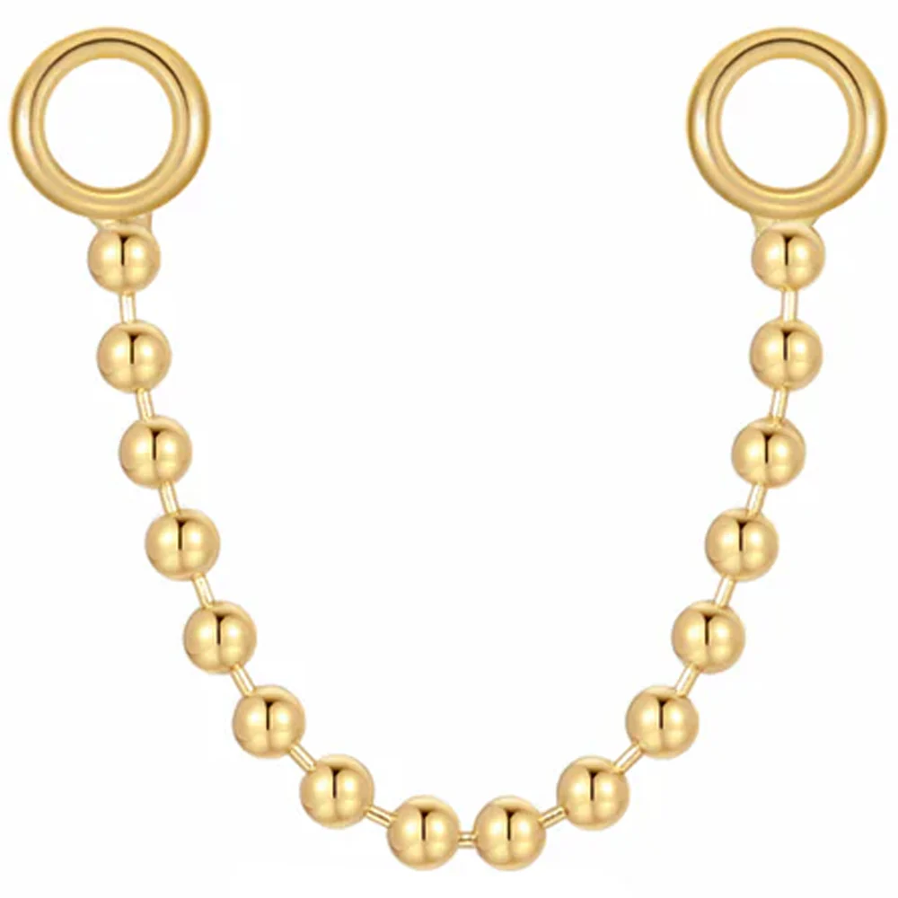 Beaded Chain Attachment in Gold - Image 3