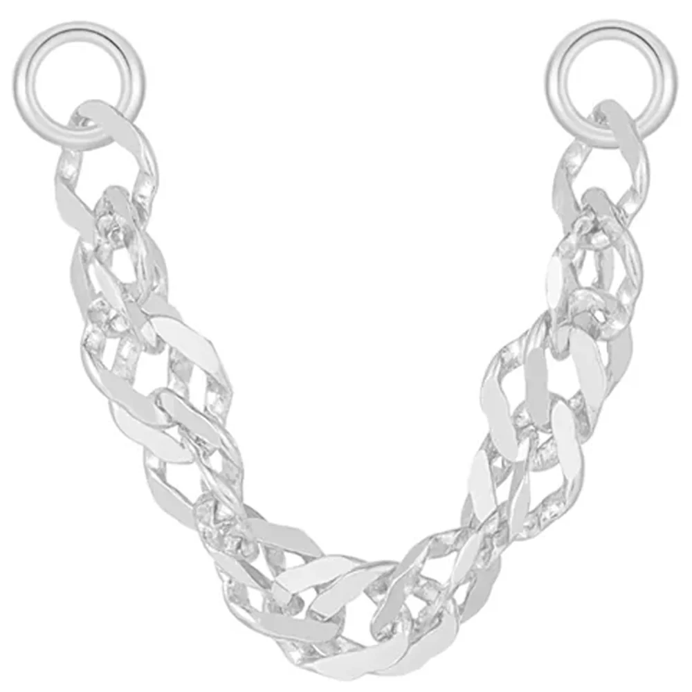 Diamond Cut Singapore Chain Attachment in Gold - Image 5