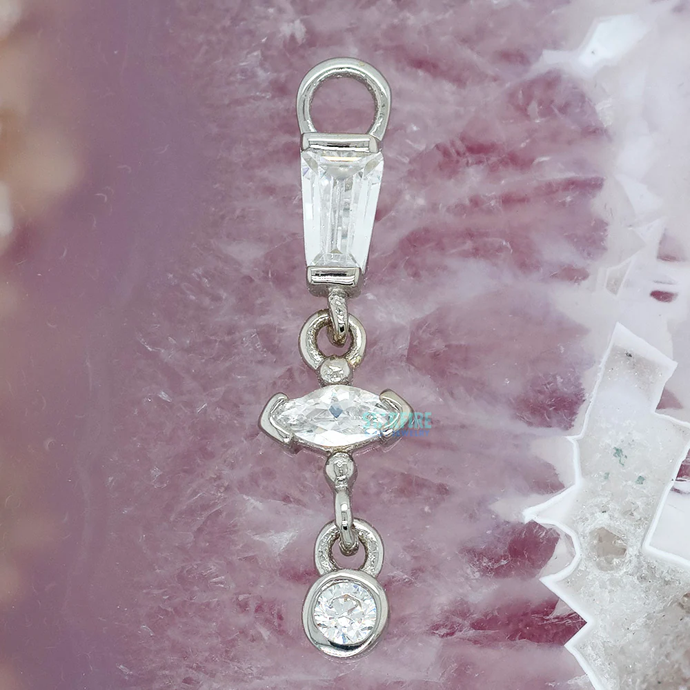 "In Your Dreams" Charm in Gold with White CZ's - Image 2