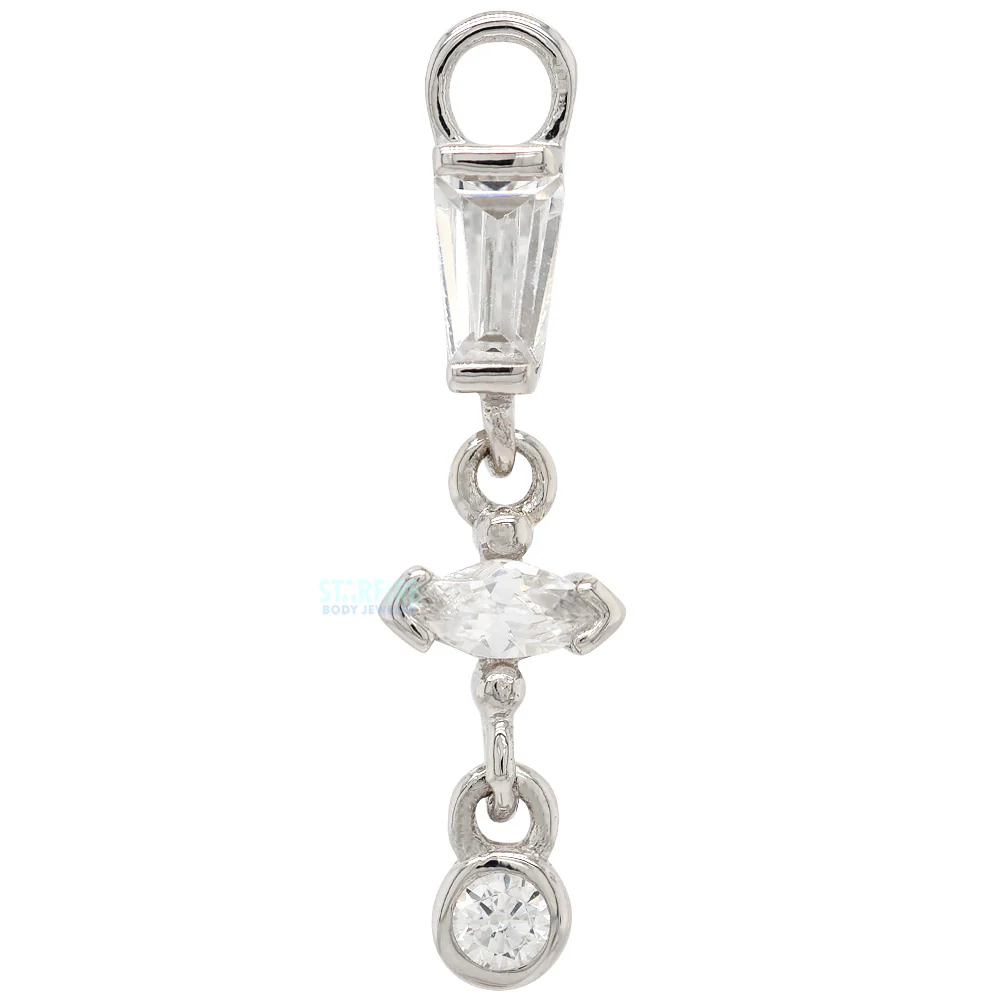 "In Your Dreams" Charm in Gold with White CZ's - Image 4