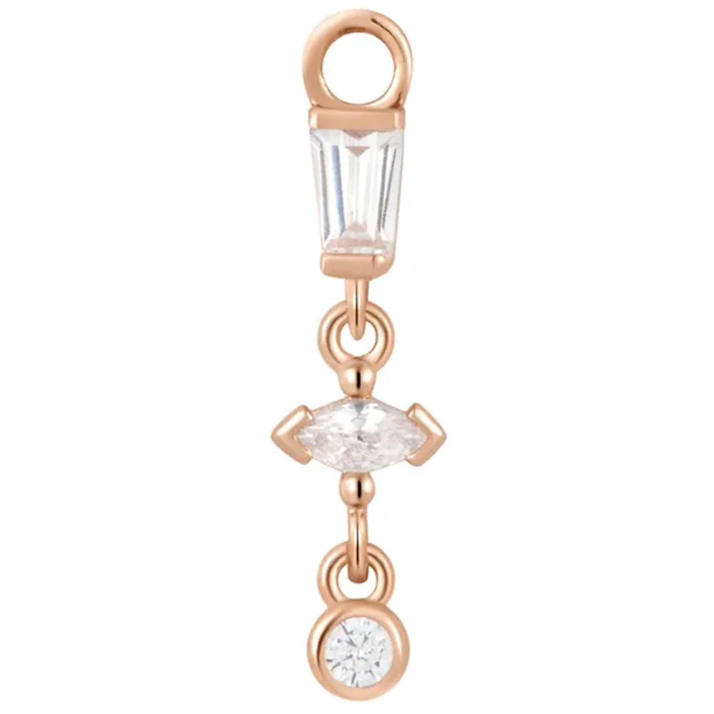 "In Your Dreams" Charm in Gold with White CZ's - Image 5