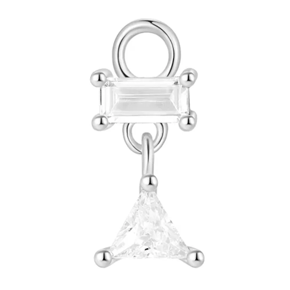 "Run It Back" Charm in Gold with White CZ's - Image 5
