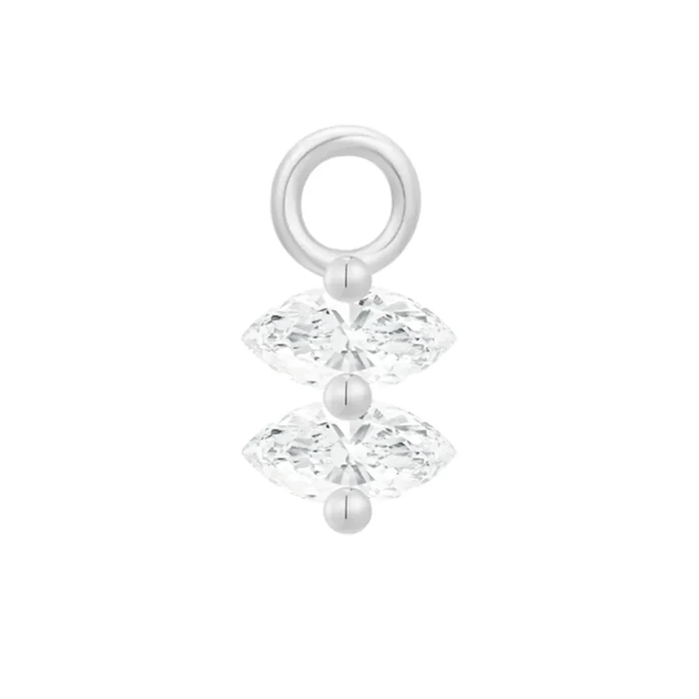 "Scout" Charm in Gold with White CZ's - Image 4