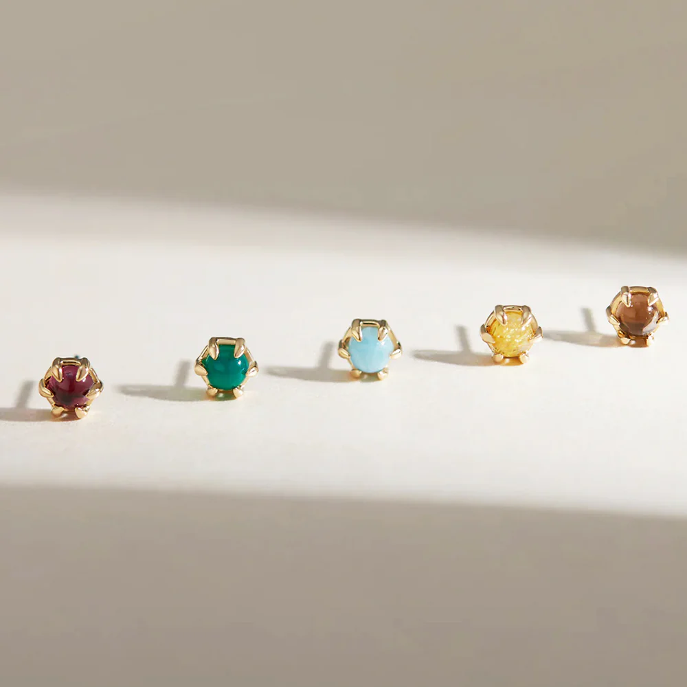 threadless: "Amulet" End in Gold with Gemstones - Image 2