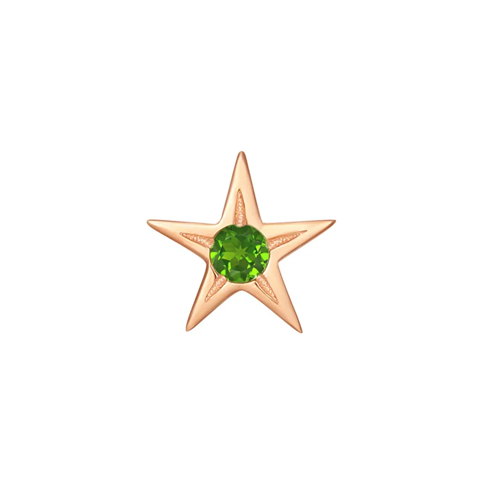 threadless: "Atlas" End in Gold with Chrome Diopside - Image 5