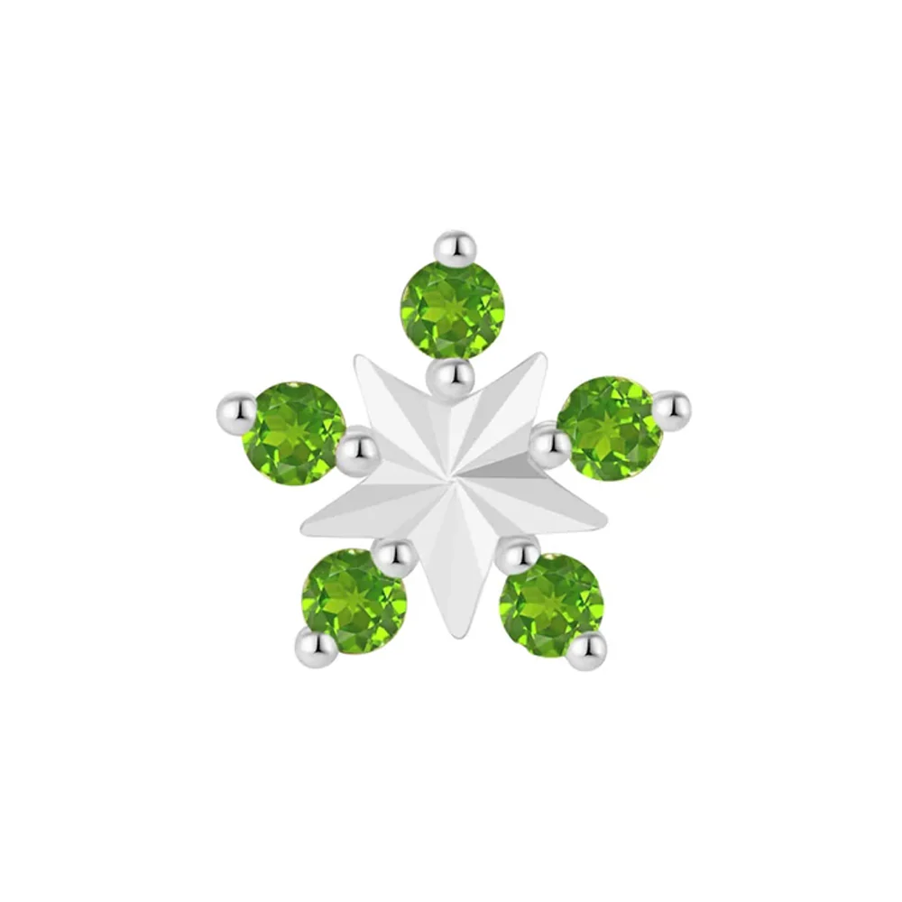 threadless: "Cosmo" End in Gold with Chrome Diopside - Image 5