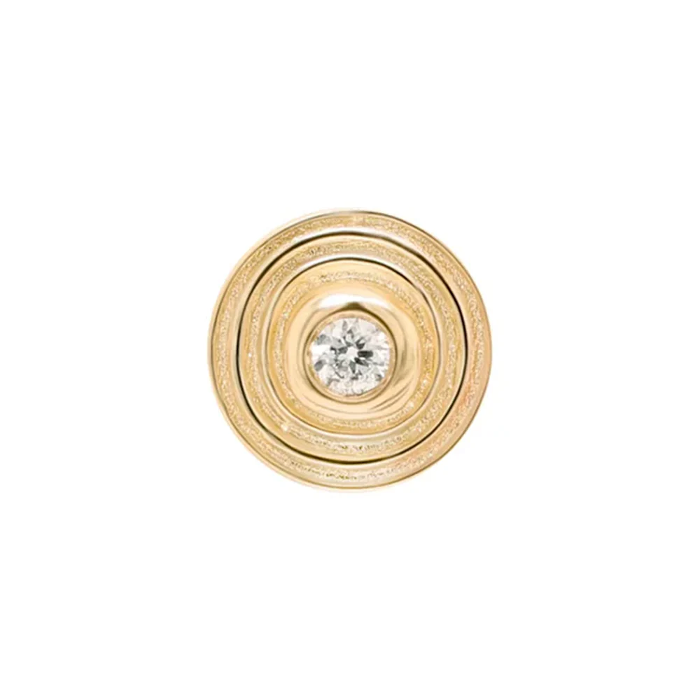 threadless: "Impulse" End in Gold with White Diamond - Image 3