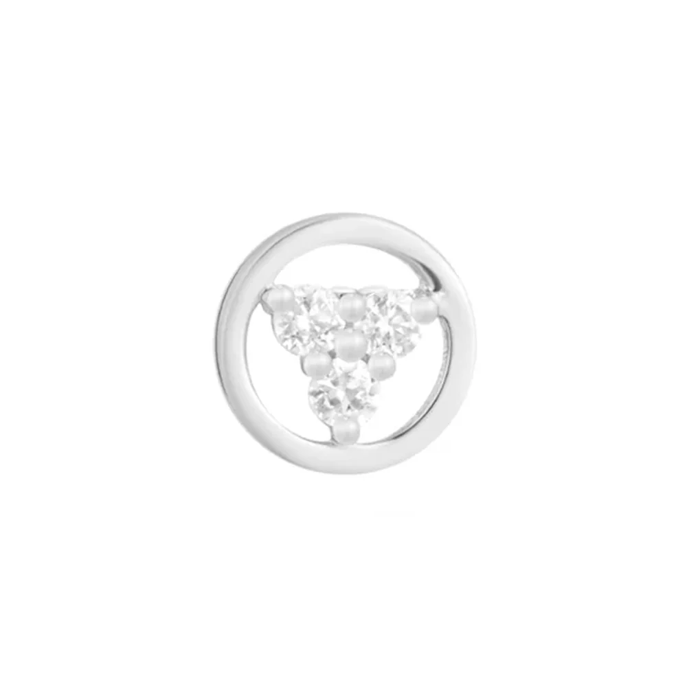 threadless: "Inner Circle" End in Gold with Moissanite - Image 4