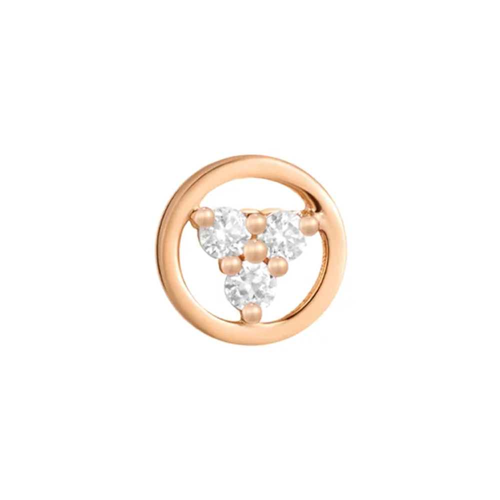 threadless: "Inner Circle" End in Gold with Moissanite - Image 5
