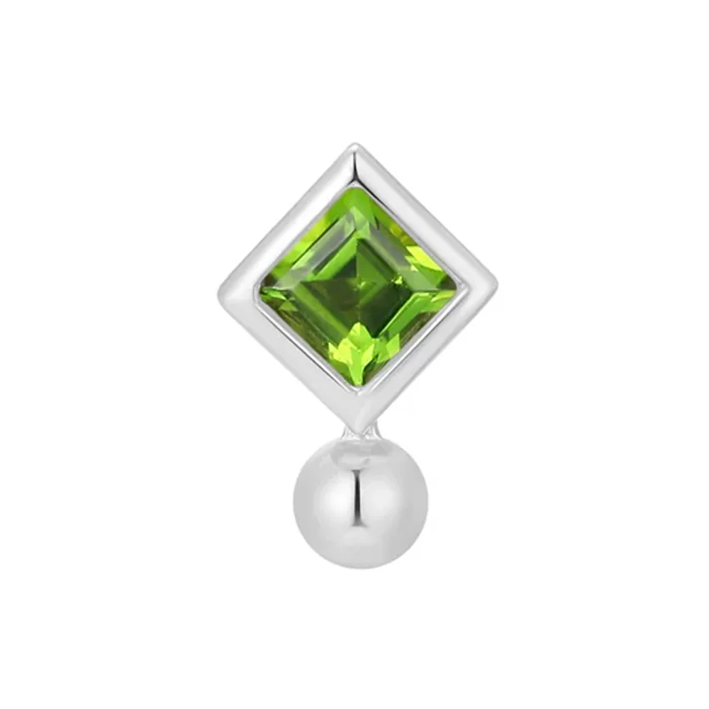 threadless: "Matcha" End in Gold with Chrome Diopside - Image 4