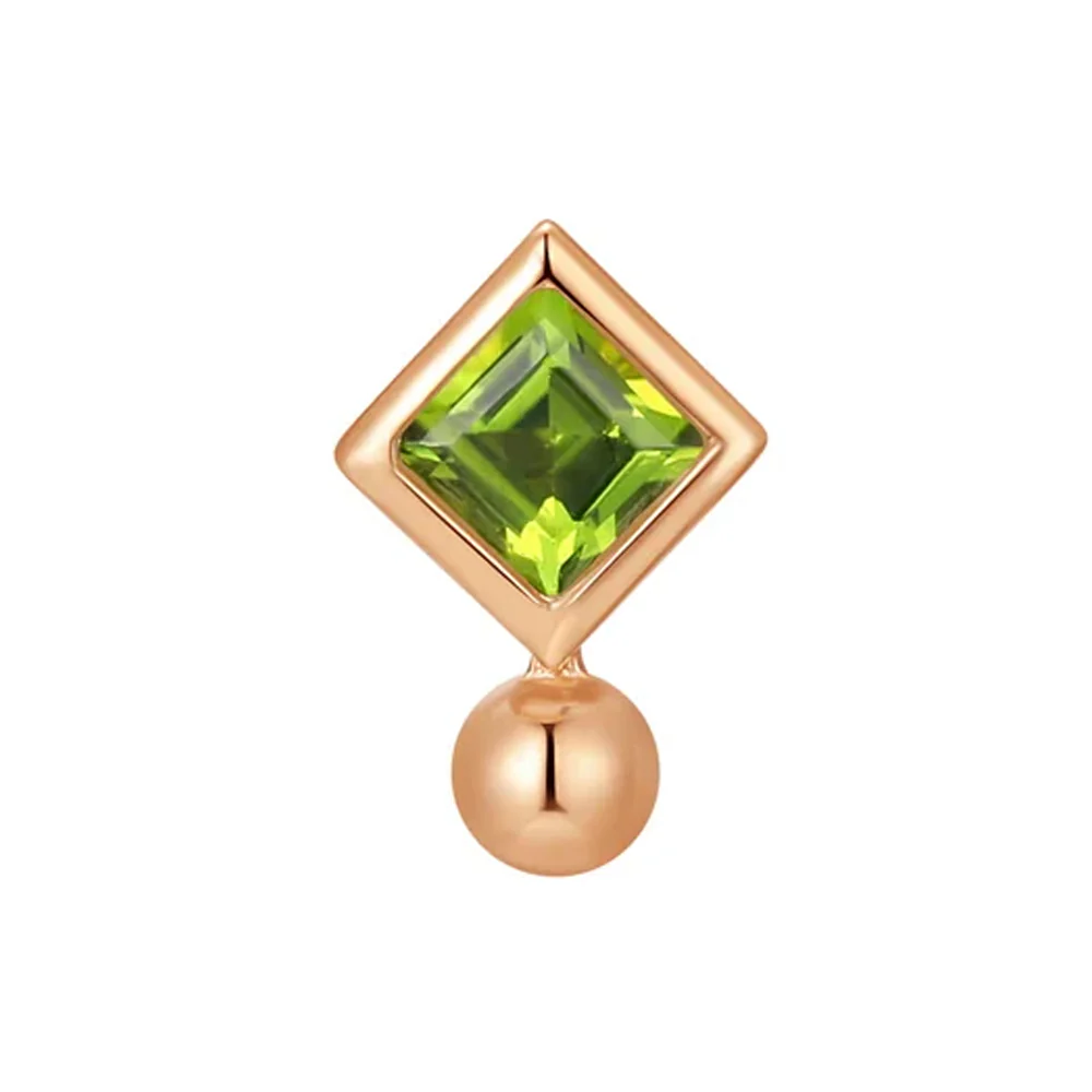 threadless: "Matcha" End in Gold with Chrome Diopside - Image 5