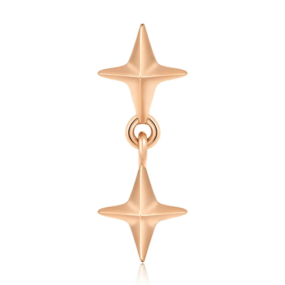 threadless: "North Star" End with Dangle in Gold - Image 4