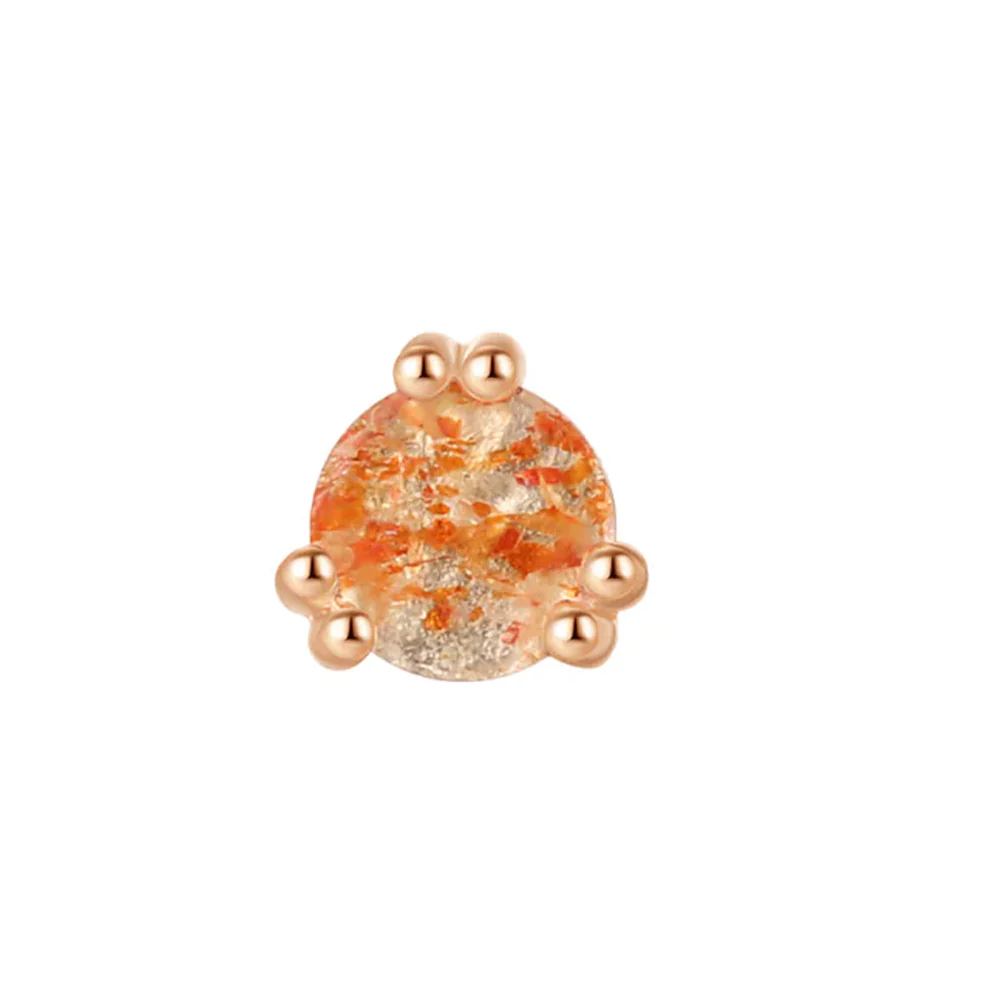 threadless: "Origin" End in Gold with Sunstone - Image 5