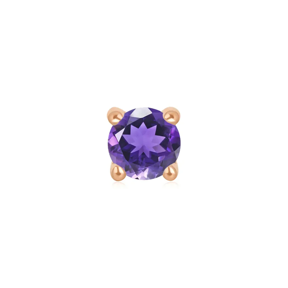 threadless: Prong Set End in Gold with Gemstone - Image 9