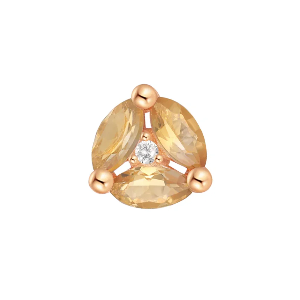 threadless: "Triple Threat" End in Gold with Gemstones - Image 11