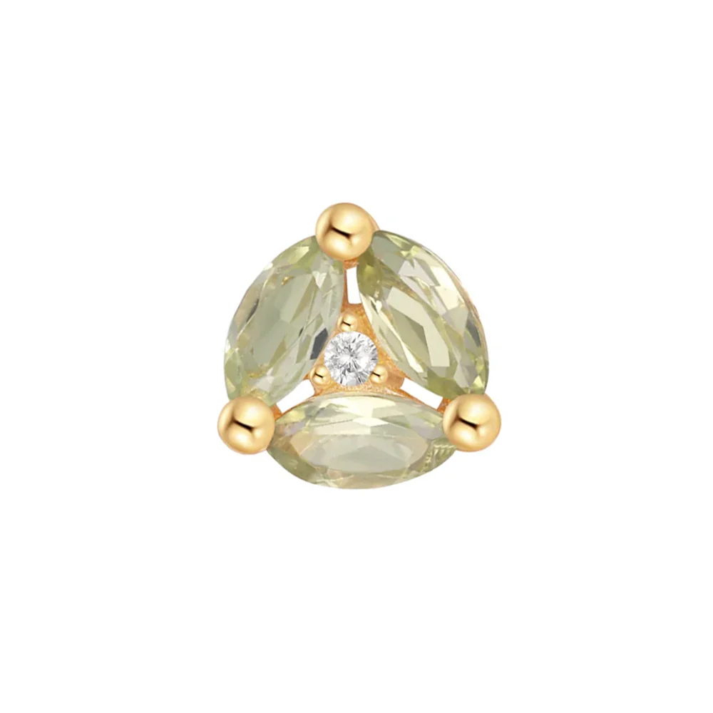 threadless: "Triple Threat" End in Gold with Gemstones - Image 12