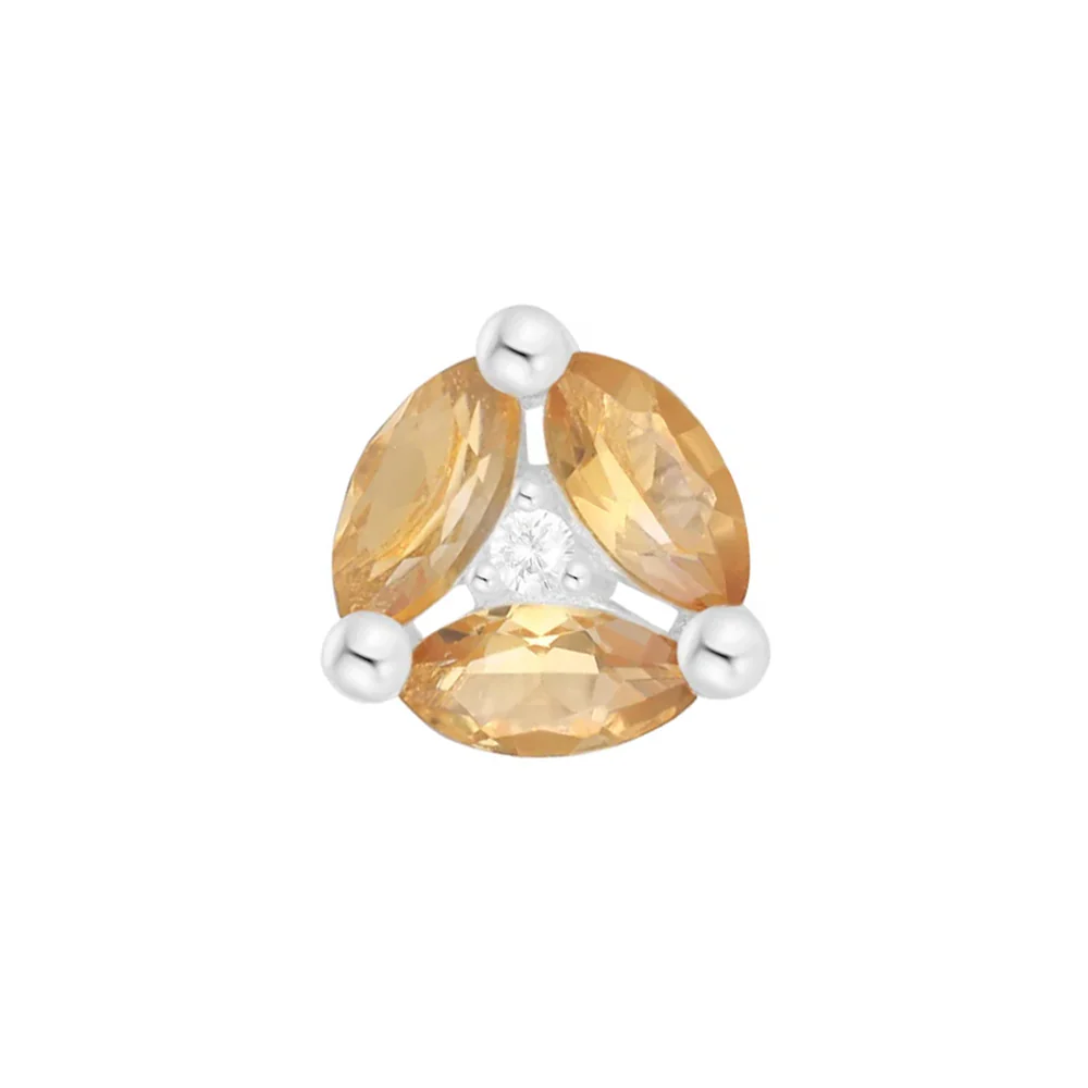 threadless: "Triple Threat" End in Gold with Gemstones - Image 7