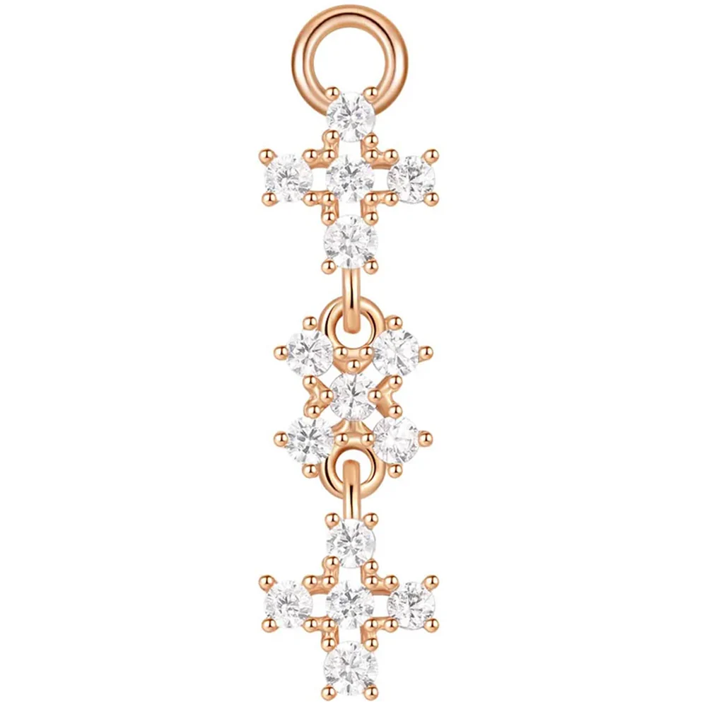 "Utopia" Charm in Gold with White CZ's - Image 5