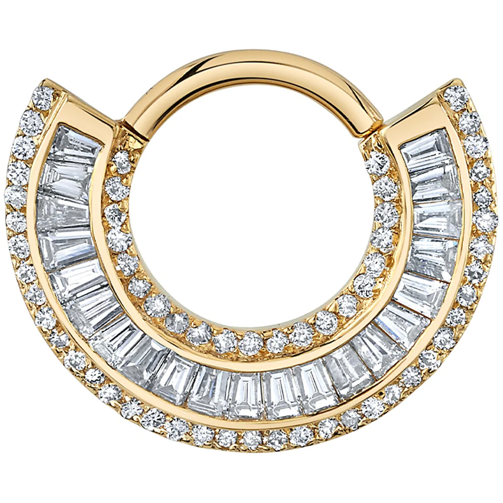 "Eros" Hinge Ring in Gold with DIAMONDS - Image 2