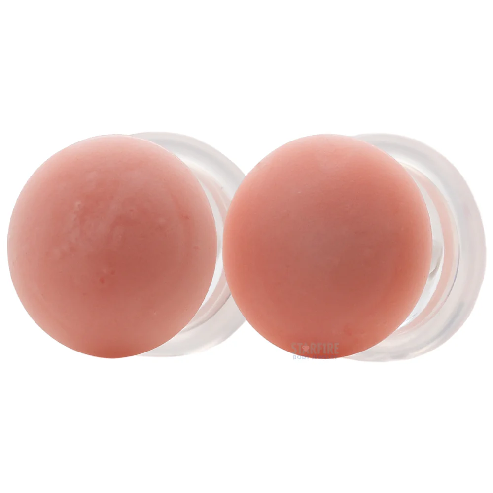 Glass Color Front Plugs - Matte Skin Tone 5 - Image 2