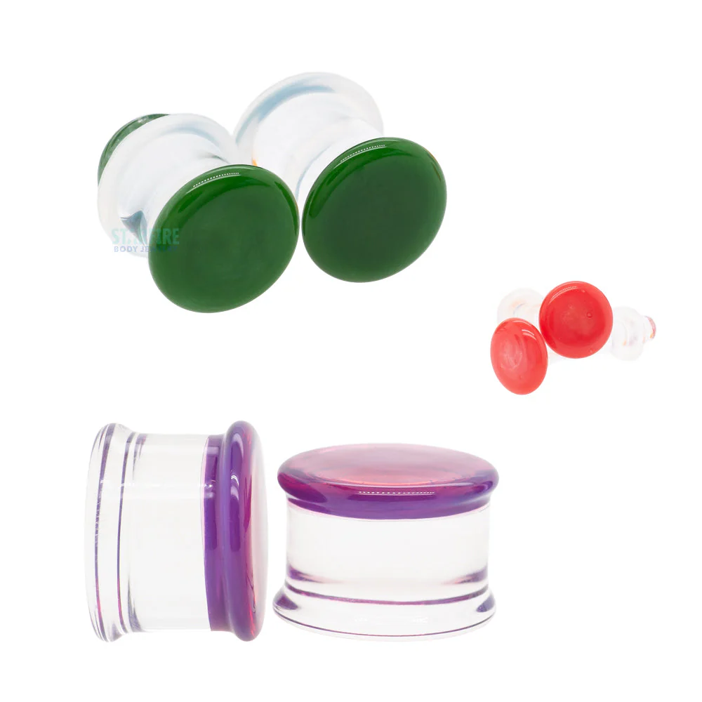 Glass Colorfront Plugs - Rosé (Premium Color) - Image 2
