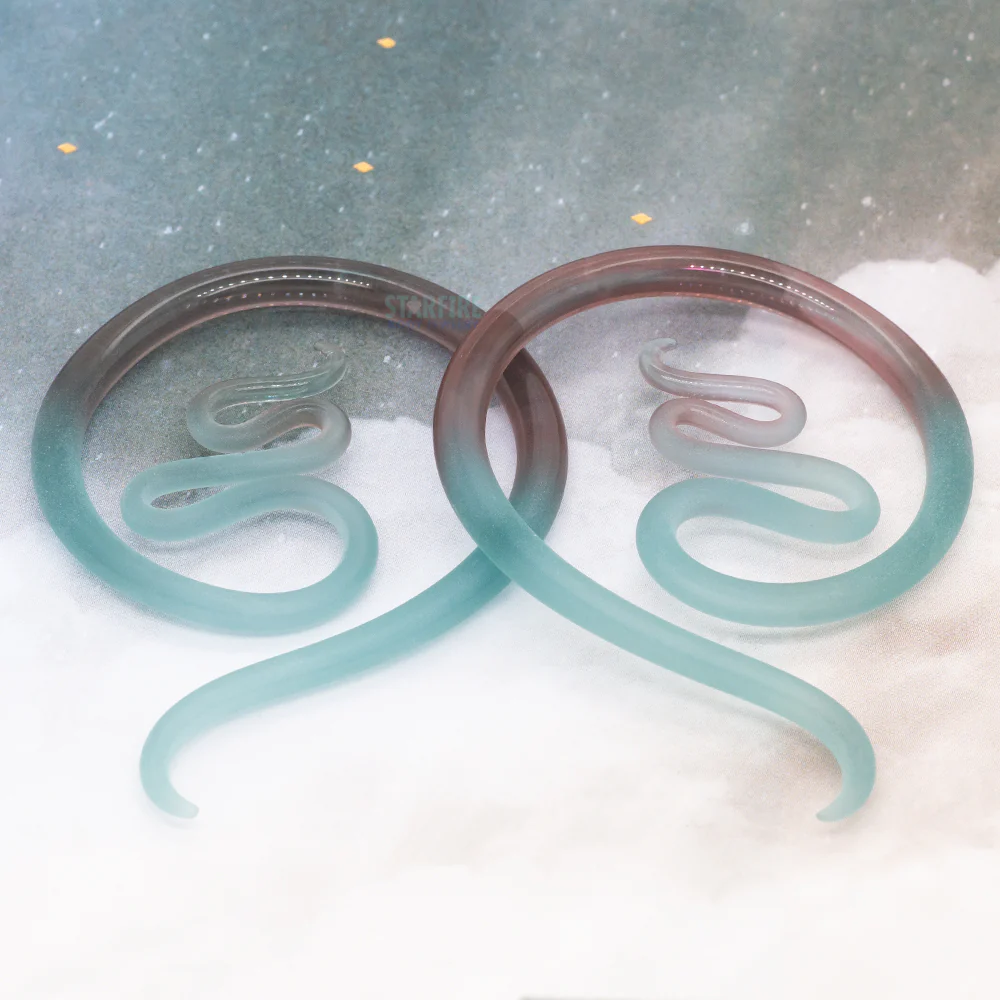 Glass Nika Moons - Ice Seaglass - Image 2