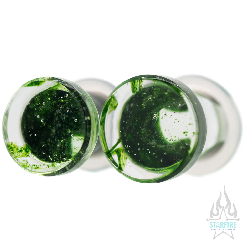 Glass Power Plugs - Serpentina (Green) - Image 2