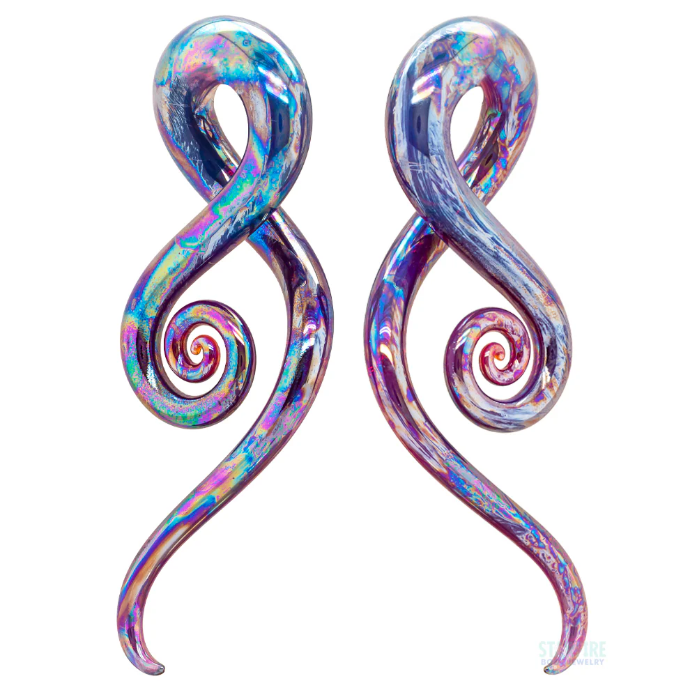 Glass Squids - Oil Slick Peacock Amber - Image 3