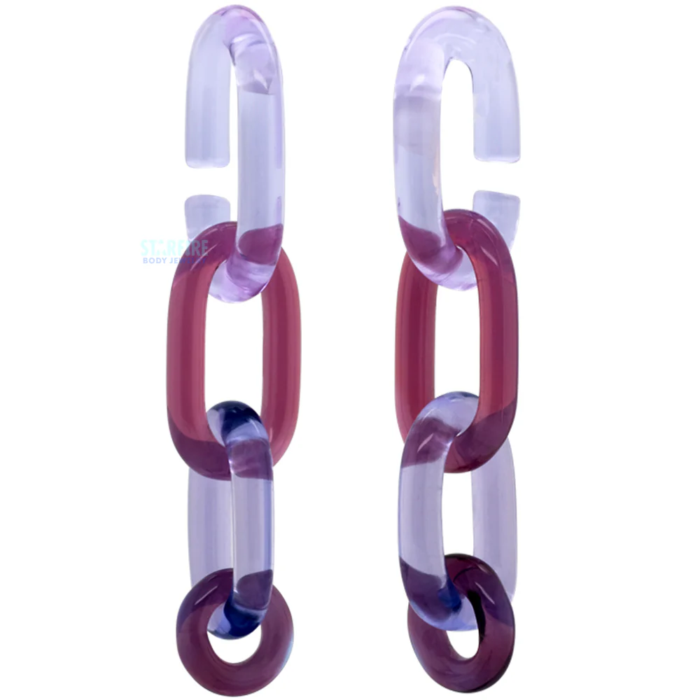 Glass Chain Weights - 4 Purples