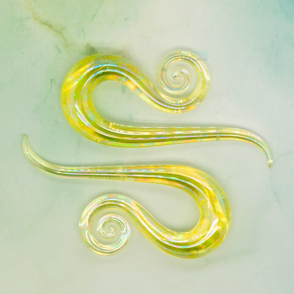 Glass Mini Leos - Oil Slick Uranium - Image 2
