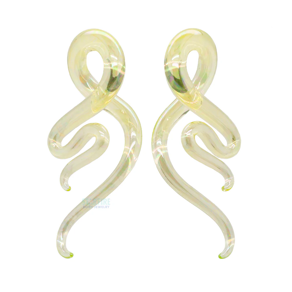 Glass Mini River Squids - Oil Slick Uranium - Image 2
