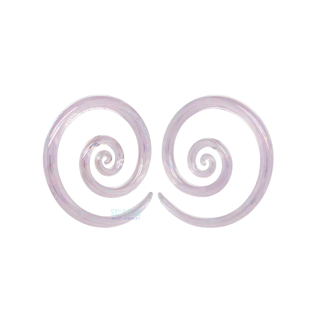 Glass Mini Spirals - Oil Slick Purple Slyme - Image 3