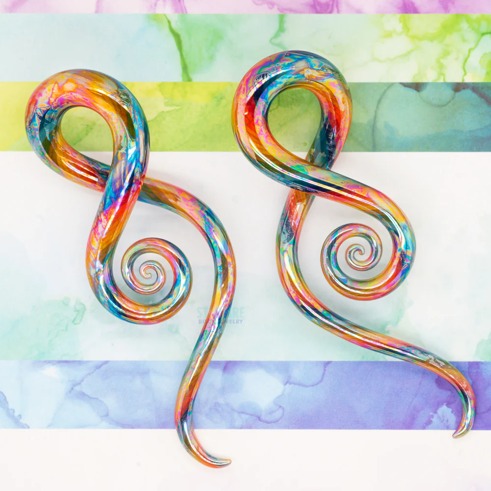 Glass Squids - Oil Slick Twisted Rainbow - Image 2