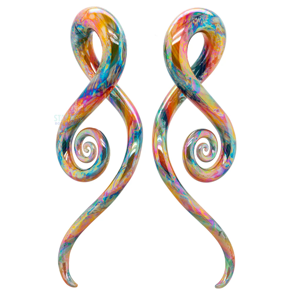 Glass Squids - Oil Slick Twisted Rainbow - Image 3