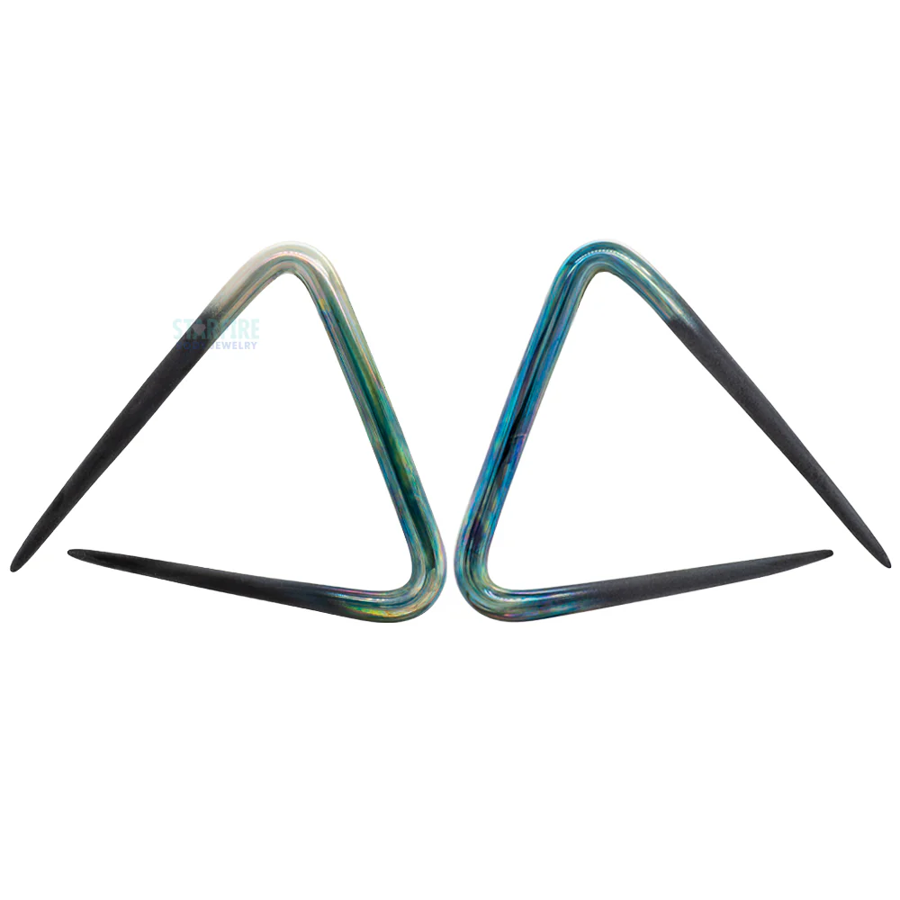 Glass Triangles - Green Pearl Seaglass - Image 2