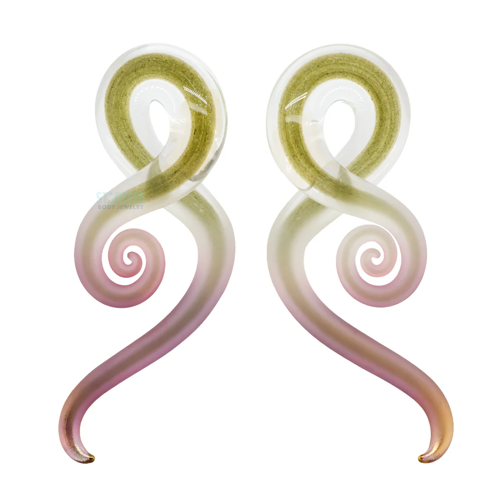 Glass Mini Squids - Gold Tourmaline