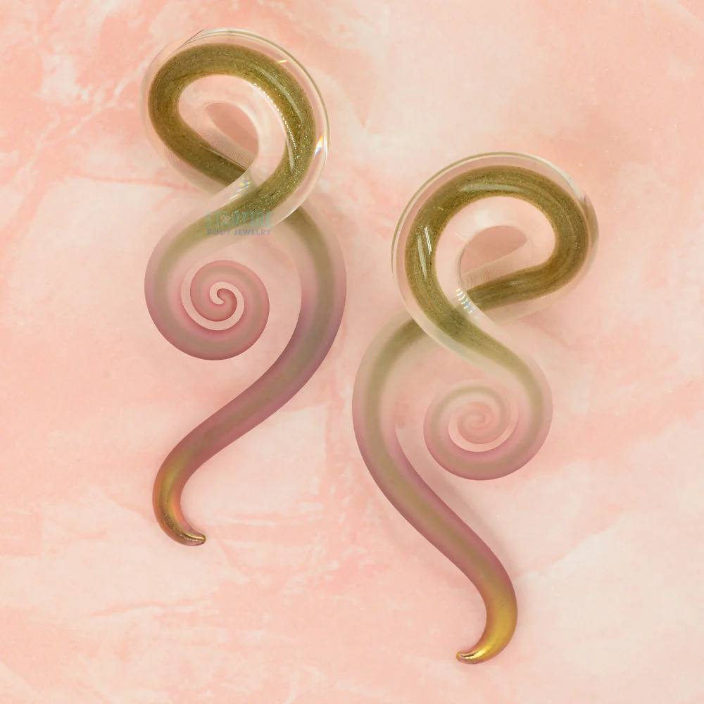 Glass Mini Squids - Gold Tourmaline - Image 2