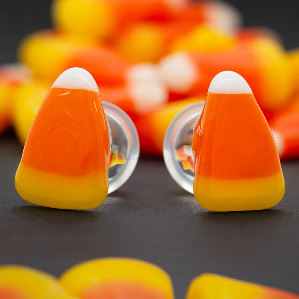Candy Corn Glass Plugs - Image 2