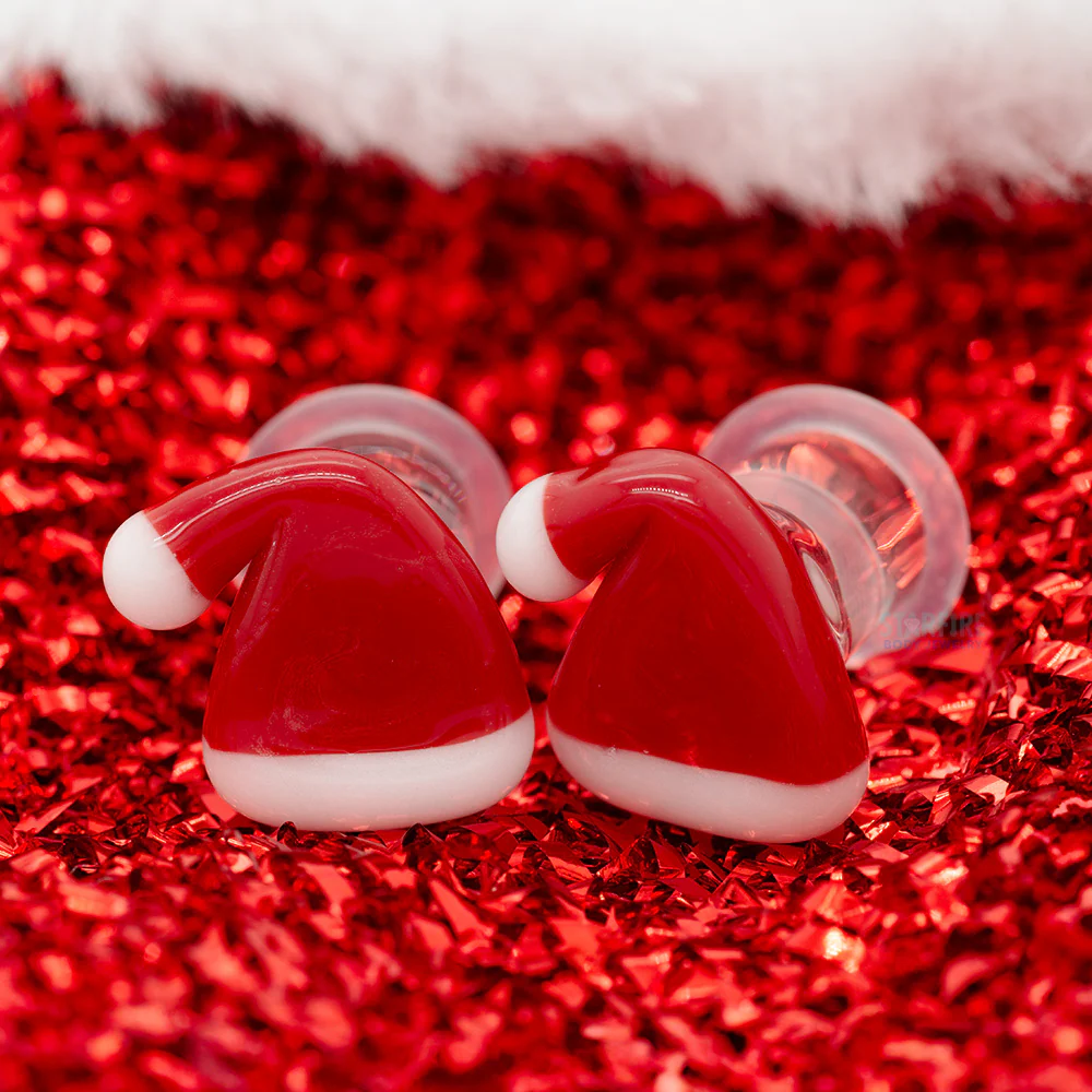 Santa Hat Glass Plugs - Image 2