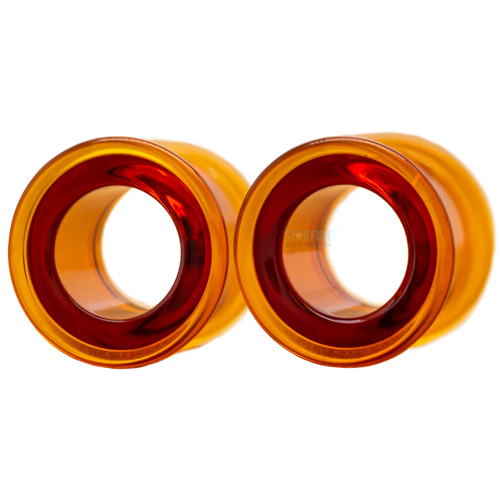Boro Bullet Holes (Glass Eyelets) - Amber - Image 3