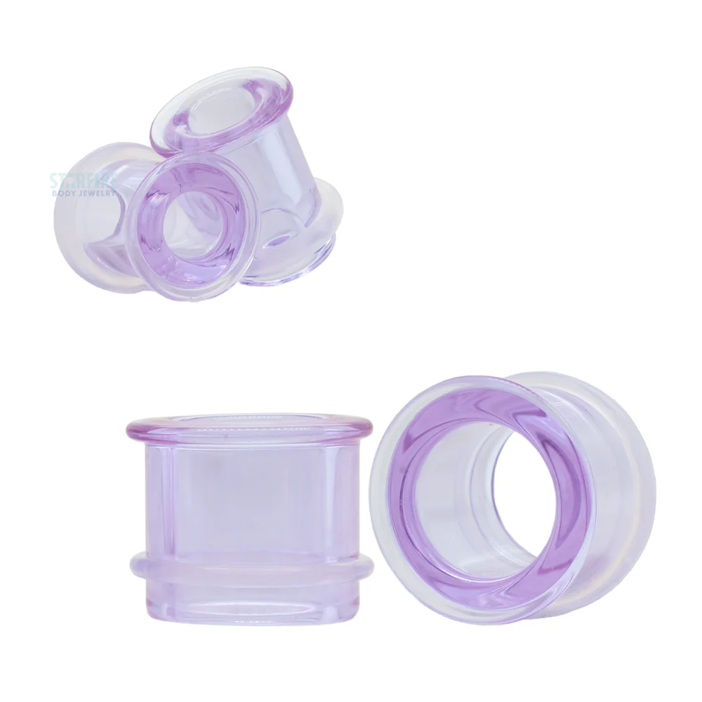 Boro Bullet Holes (Glass Eyelets) - Lavender