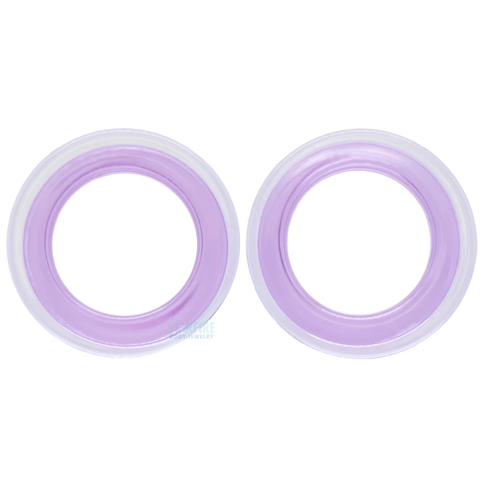 Boro Bullet Holes (Glass Eyelets) - Lavender - Image 4