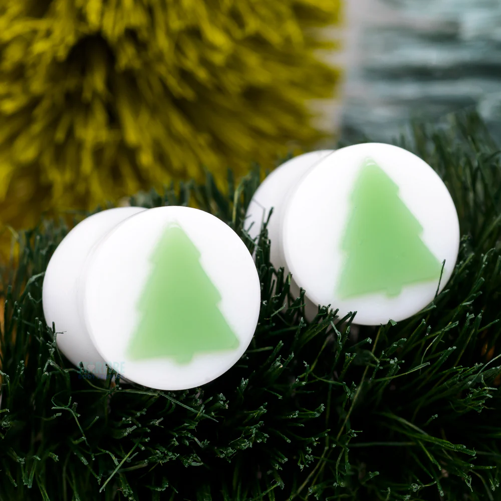 Christmas Tree - Glass Image Plugs - Image 2