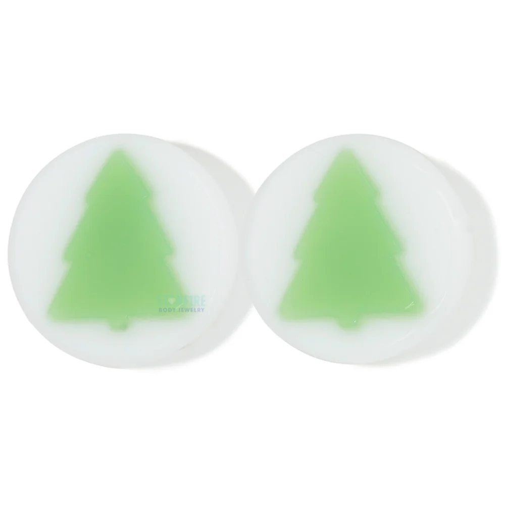 Christmas Tree - Glass Image Plugs - Image 3