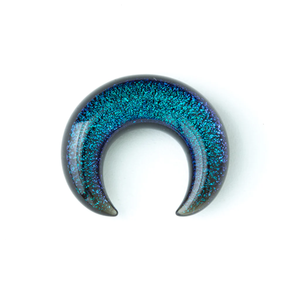 Dichroic Glass Septum Pincher - Aqua - Image 3