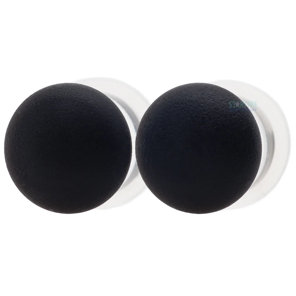 Glass Color Front Plugs - Matte Black - Image 3